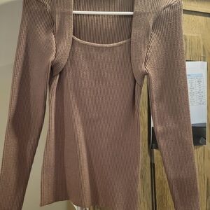 Ribbed Long Sleeve Top